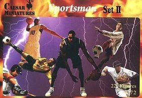 Sportsmen Set 2 Basketball (28) Plastic Model Basketball Player 1/72 Scale #hb202