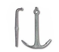 Constructo 40mm x 28mm Metal Anchor w/Stock Model Boat Part (2) Wooden Boat Model Accessory #80098 Constructo 40mm x 28mm Metal Anchor w/Stock Model Boat Part (2) Wooden Boat Model Accessory #80098