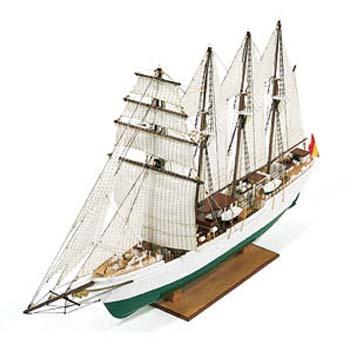Constructo 1/205 J.S. Elcano Spanish Four Masted Brig-Schooner Wooden Boat Model Kit #80568