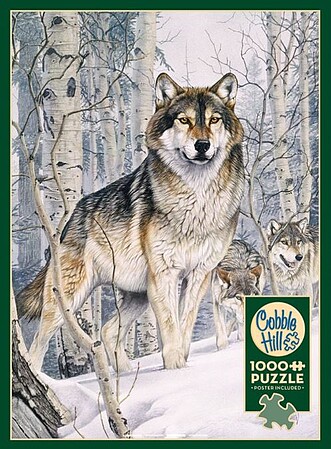 Cobble-Hill Second Glance (Wolves/Snow Scene) Puzzle (1000pc)