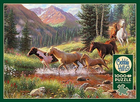 Cobble-Hill Mountain Thunder (Horses) Puzzle (1000pc)