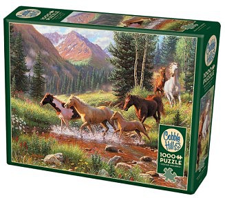 Cobble-Hill Mountain Thunder (Horses) Puzzle (1000pc)