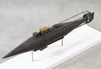 Cottage CSS Pioneer Confederate Submarine Plastic Model Submarine Kit 1/32 Scale #32004