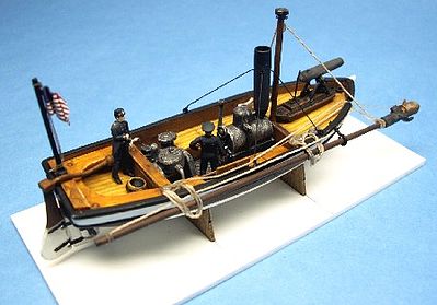 Cottage Lt. William Cushings US Steam Picket Boat Plastic Model Military Ship Kit 1/96 #96007