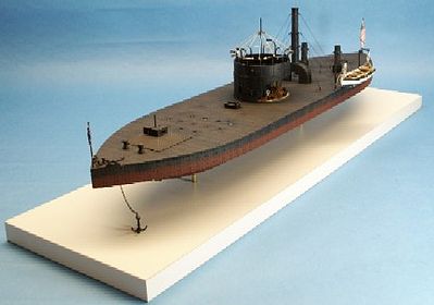 Cottage USS Monitor John Ericssions Union Ironclad Warship Plastic Model Ship Kit 1/96 #96008