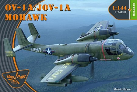 Clear-Prop OV1A/JOV1A Mohawk US Army Aircraft Plastic Model Airplane Kit 1/144 Scale #144004