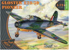 Clear-Prop Gloster E28/39 Pioneer RAF Jet (Starter) Plastic Model Airplane Kit 1/72 Scale #72007