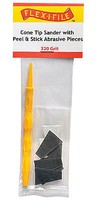 Creations Cone Tip Sander with Peel & Stick Abrasives (320 Grit) Hobby and Model Sanding Tool #cs320