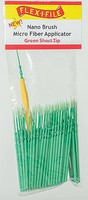 Creations Nano Brush Bulk Pack Green Short Tip, 100-Pack