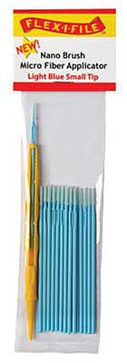 Creations Nano Brush Microfiber Applicator (24ct Lt Blue Small Tip) Hobby and Model Paint Brush #n935003
