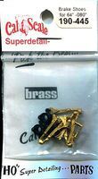 Cal-Scale Brk shoes w/inslr 64''-80'' HO-Scale Cal-Scale Brk shoes w/inslr 64''-80'' HO-Scale