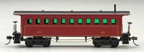 1860s-Era Wooden Coach Pennsylvania Railroad HO Scale Model Train #717520