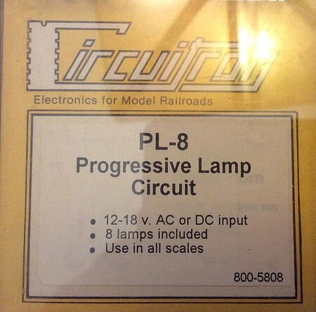 Circuitron 8 lamp Progressive Lamp Circuit Model Railroad Electrical Accessory #5808
