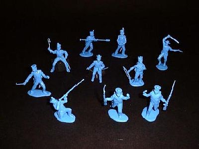Toy-Soldiers Alamo Mexican Infantry Set #3 (12) Plastic Model Military Figure 1/32 Scale #103