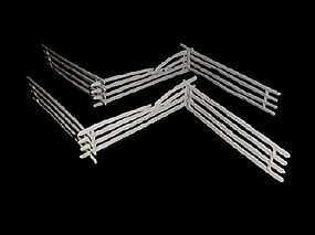 Toy-Soldiers Civil War Split Rail Fence Sections (9) Plastic Model Military Diorama 1/32 Scale #752 Toy-Soldiers Civil War Split Rail Fence Sections (9) Plastic Model Military Diorama 1/32 Scale #752