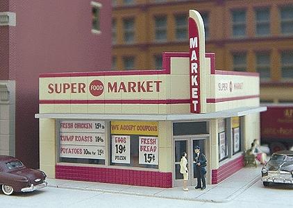 City-Classics West End Market Kit HO Scale Model Railroad Building #114