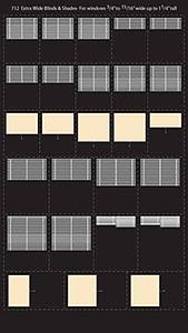 City-Classics Extra-Wide Blinds for windows (25) HO Scale Model Railroad Buidling Accessory #712