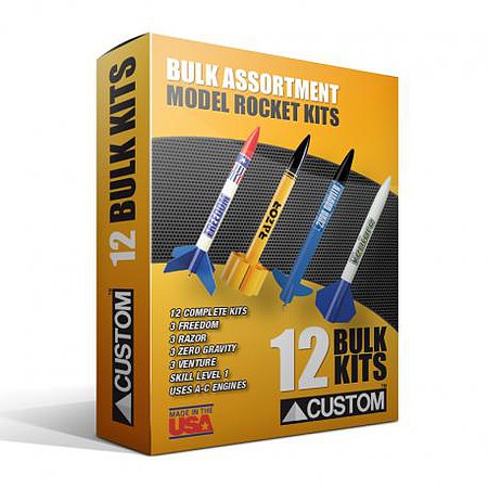 Custom Assorted Rockets Model Rocket Kit Educator Pack Skill Level 1 #70020