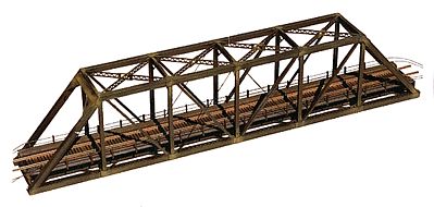 Central-Valley Truss Bridge w/Walkways Kit Single Track (11-15/32) N Scale Model Train Bridge #1820