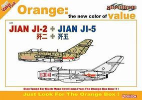 Cyber Jian Ji-2 + Jian Ji-5 Plastic Model Airplane Kit 1/72 Scale #2517 Cyber Jian Ji-2 + Jian Ji-5 Plastic Model Airplane Kit 1/72 Scale #2517