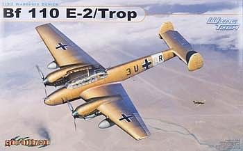 Cyber Messerschmitt Bf 110E-2 Trop-Wing Tech Series Plastic Model Airplane Kit 1/32 Scale #3209