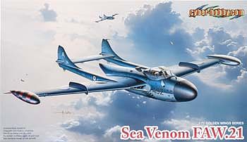 Cyber De Havilland Sea Venom FAW.21 Plastic Model Airplane Kit 1/72 Scale #5096