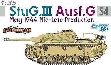 Cyber StuG.III Ausf.G SmrtKit Plastic Model Tank Kit 1/35 Scale #6412