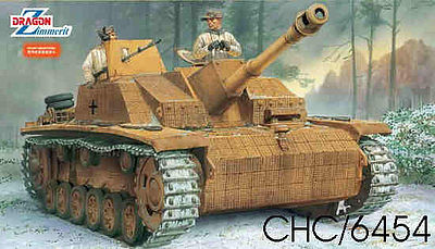 Cyber 10.5cm Sturmhaubitze 42 Ausf.G with Zimmerit Plastic Model Tank Kit 1/35 Scale #6454