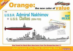 Cyber USSR Admiral Nakhimov & USS Dallas Plastic Model Military Ship Kit 1/700 Scale #7112 Cyber USSR Admiral Nakhimov & USS Dallas Plastic Model Military Ship Kit 1/700 Scale #7112