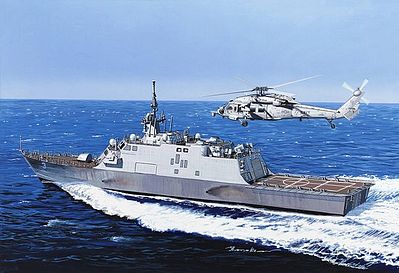 Cyber USS Fort Worth LCS-3 Smart Kit Plastic Model Military Ship Kit 1/700 Scale #7129