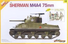 Cyber Sherman M4A4 75mm Plastic Model Tank Kit 1/35 Scale #9102 Cyber Sherman M4A4 75mm Plastic Model Tank Kit 1/35 Scale #9102