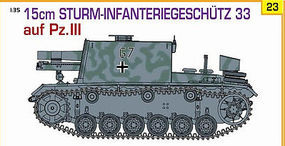 Cyber 15cm Sturm-Infanteriegeschutz Plastic Model Tank Kit 1/35 Scale #9123 Cyber 15cm Sturm-Infanteriegeschutz Plastic Model Tank Kit 1/35 Scale #9123