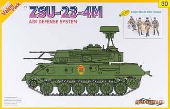Cyber ZSU-23-4M Air Defense System Plastic Model Military Vehicle Kit 1/35 Scale #9130