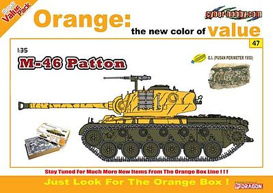 Cyber M-46 PATTON and PUSAN PERIMETER Plastic Model Tank Kit 1/35 Scale #9147