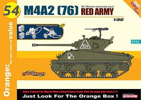 Cyber M4A2 Red Army with Maxim Machine Gun Plastic Model Military Vehicle Kit 1/35 Scale #9154 Cyber M4A2 Red Army with Maxim Machine Gun Plastic Model Military Vehicle Kit 1/35 Scale #9154