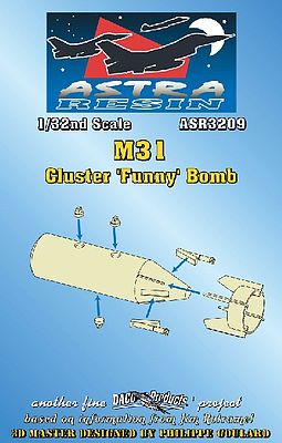 Daco M31 Cluster Funny Bomb (Resin Armament) Plastic Model Weapon Kit 1/32 Scale #3209