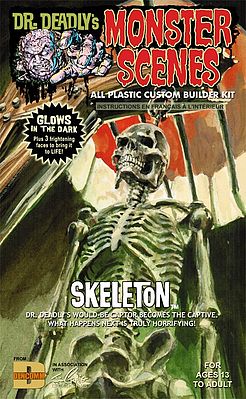 Dr-Deadly Skeleton Dr Deadlys Plastic Model Fantasy Figure Kit #713
