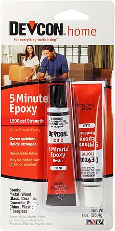 5 Minute Two Part Epoxy Adhesive 4.5 Oz. Kit Industrial & Scientific Metal