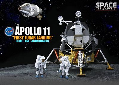 DGW Apollo 11 1st Lunar Landing Diecast Model Spacecraft 1/72 Scale #50391