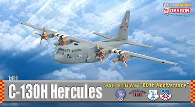 DGW C-130H Hercules 179th AW Diecast Model Airplane 1/400 Scale #56276