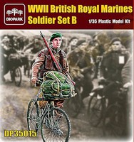 Diopark 1/35 WWII British Royal Marine Soldier Riding Bicycle w/Gear & Rifle Diopark 1/35 WWII British Royal Marine Soldier Riding Bicycle w/Gear & Rifle