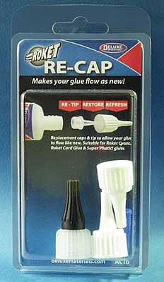 Deluxe-Materials Roket Re-Cap Replacement Caps/Tips Hobby and Plastic Model Glue Tip #ac16
