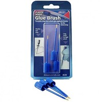 Deluxe-Materials Plastic Magic Solvent Brush 3-Pack Hobby and Plastic Model Glue Applicator #ac25