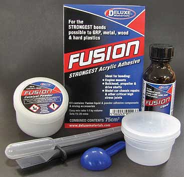 Deluxe-Materials Fusion Acrylic Adhesive (2.5oz 75ml) Hobby and Model Glue Kit #ad19