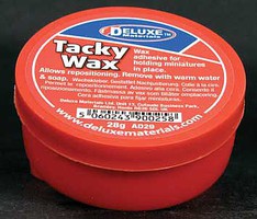 Deluxe-Materials Tacky Wax Figure Adhesive (1oz) Hobby and Plastic Model Adhesive #ad29