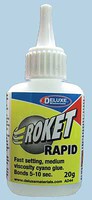Deluxe-Materials Roket Rapid CA Medium (20g) (5-10 sec set) Hobby and Plastic Model CA Super Glue #ad44