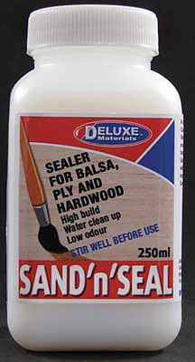 Deluxe-Materials Sand n Seal (8.5oz 250ml) Hobby and Craft Wood Filler #bd49