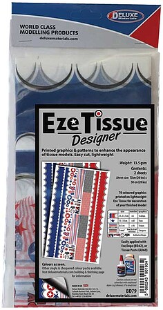 Deluxe-Materials Eze Tissue Designer 2pk Plastic Model Aircraft Accessory #bd79