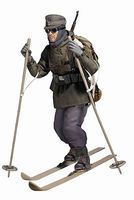 Wilhem Engels Ski Troop Plastic Model Military Figure 1/6 Scale #70663