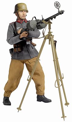 Dragon-Model-Figures Johann Meiler MG Gunner Plastic Model Military Figure Kit 1/6 Scale #70720
